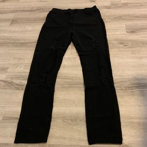 jeggings destroyed crop